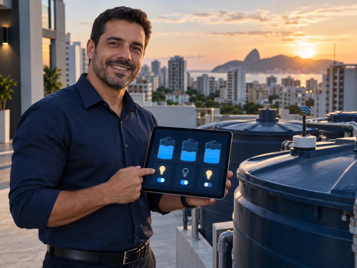 Automação e IoT com controle de portões, iluminação e dispositivos pelo celular